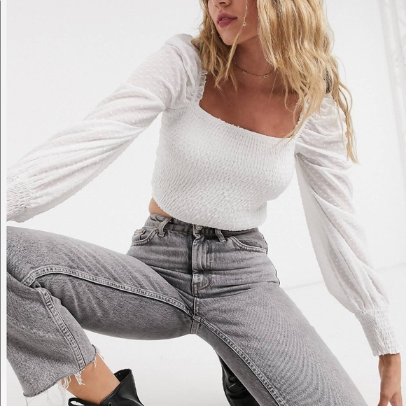 Bershka Puff- Sleeve blouse - Picture 1 of 6